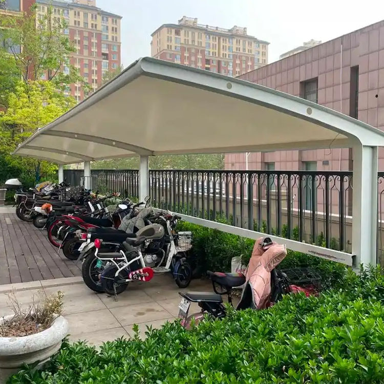 白水县膜结构电动车棚